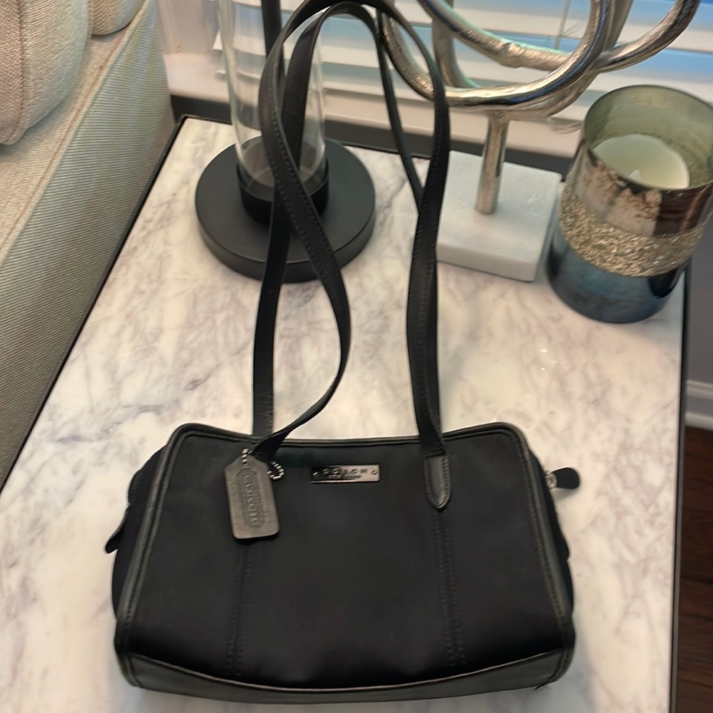 Coach Shoulder Bag-Black Neoprene